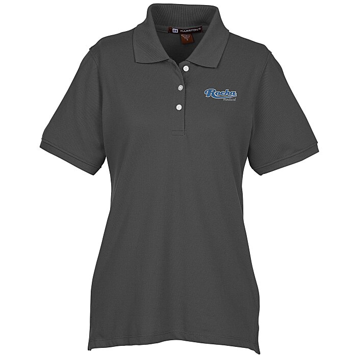 Custom Harriton 9.3-ounce Easy Blend Polo - Ladies' - Embroidered