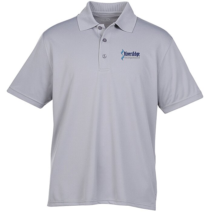 Custom Vansport Omega Solid Mesh Tech Polo - Men's - Embroidered