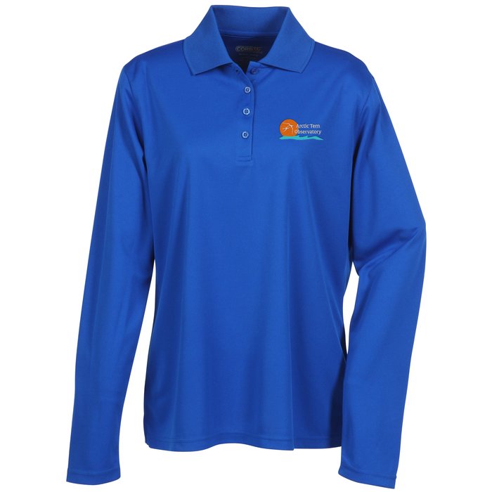 Custom Origin LS Performance Pique Polo - Ladies'
