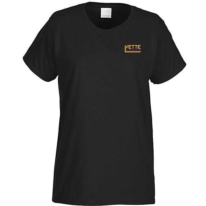 Custom Gildan Ultra Cotton T-Shirt - Ladies' - Embroidered - Colours