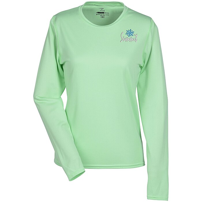 Custom Boston Long Sleeve Training Tech Tee - Ladies' - Embroidered