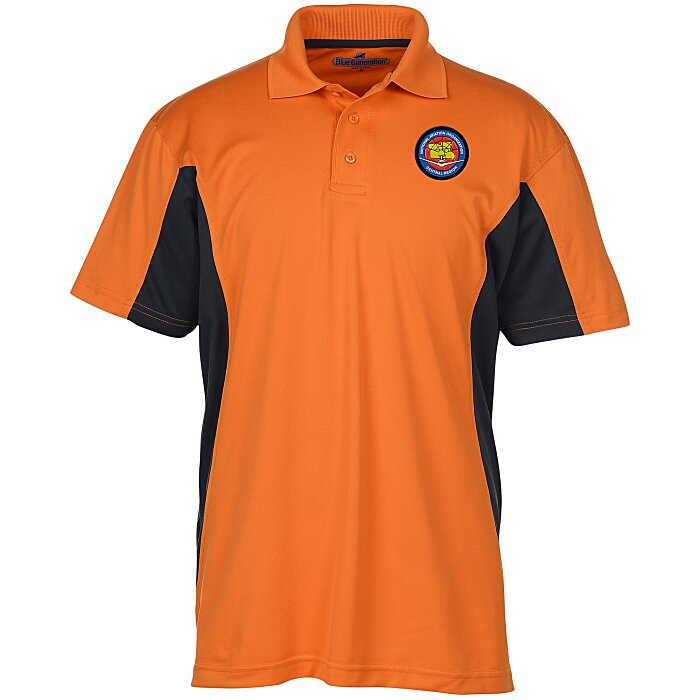 Custom Stain Release Colourblock Performance Polo - Men's