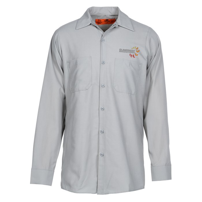 Custom Red Kap Industrial Long Sleeve Work Shirt
