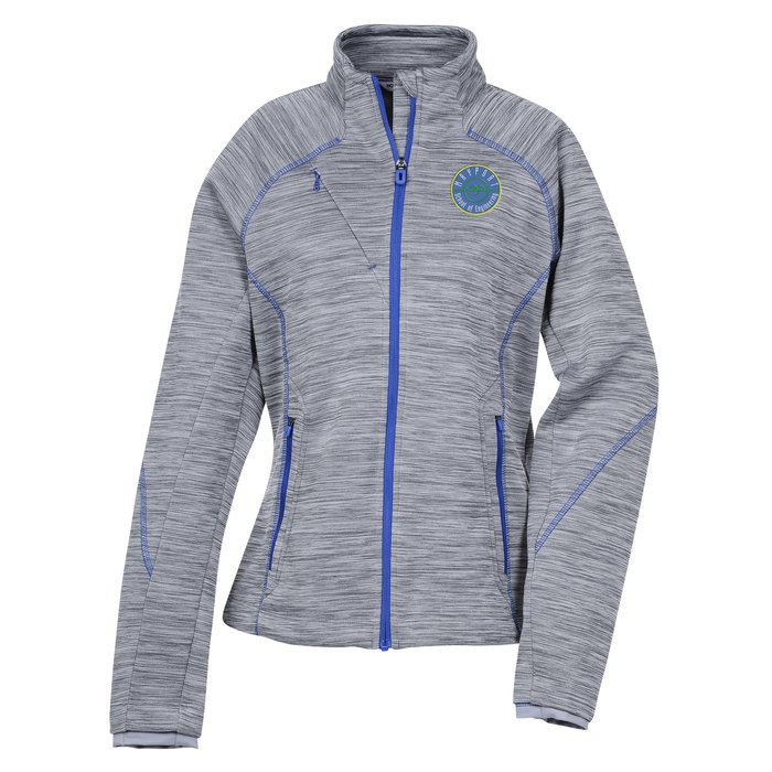 Custom Melange Bonded Fleece Jacket - Ladies'