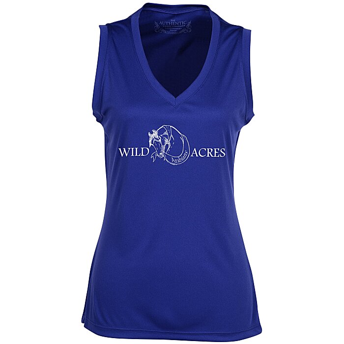 Custom Pro Team Moisture Wicking Sleeveless Tee - Ladies' - Screen