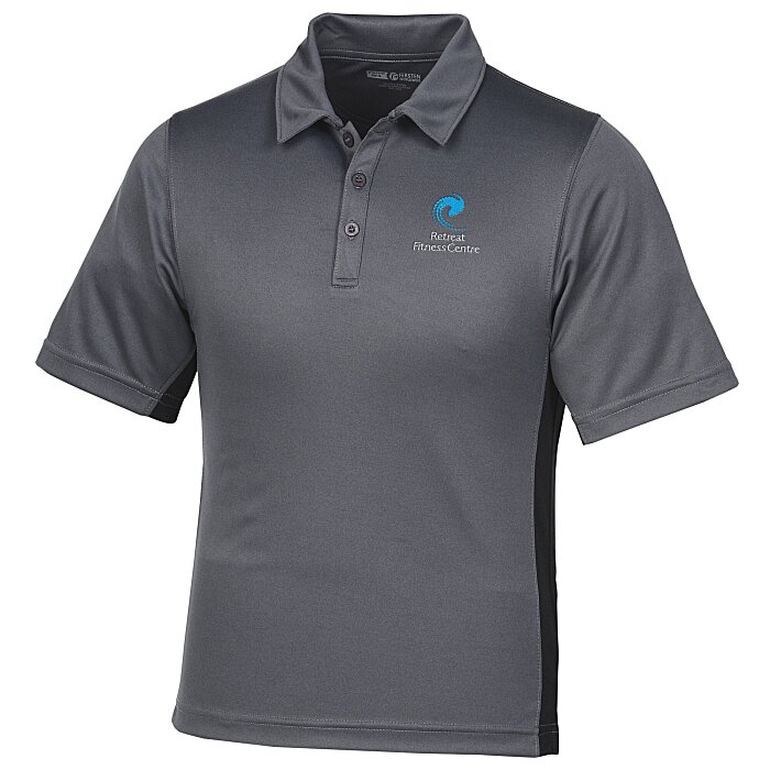 Custom Side Swipe Colourblock Performance Polo - Men's