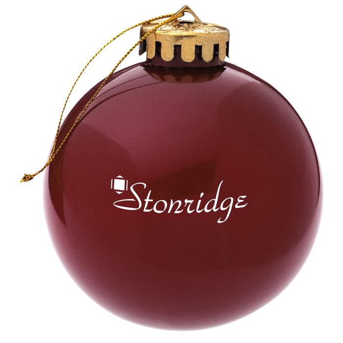 Custom Round Shatterproof Ornament - Opaque