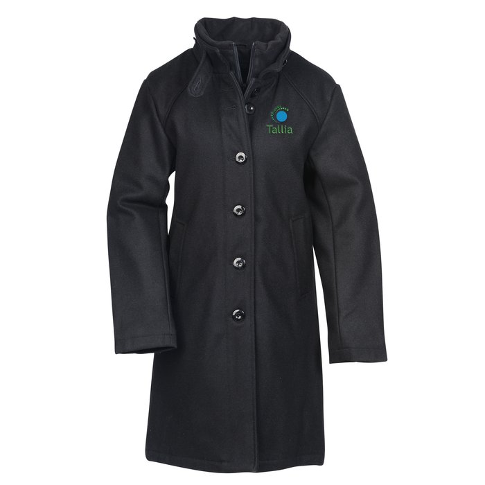 Custom Melton Wool Blend Town Coat - Ladies'