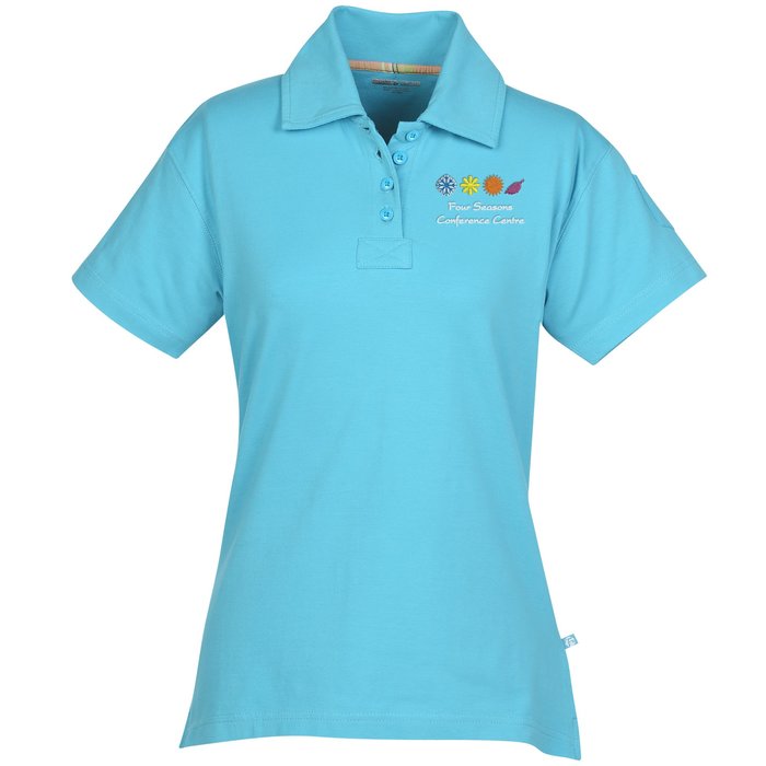 Custom Ringspun Combed Cotton Jersey Polo - Ladies'