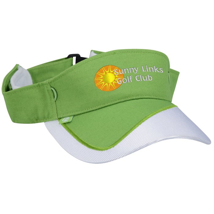 Custom Fairway Wicking Golf Visor with Tee Holder