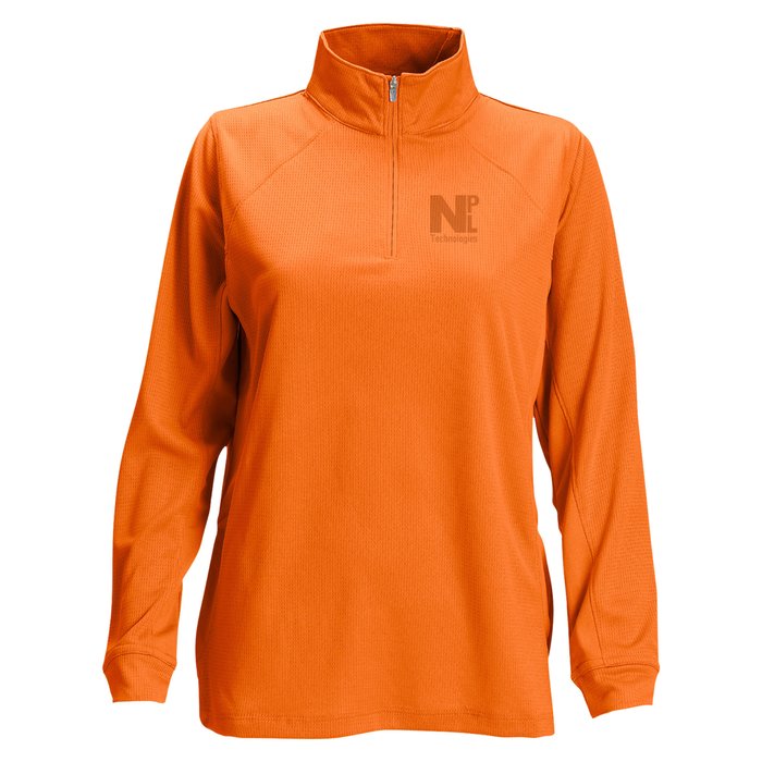 Custom Vansport Mesh 1/4-Zip Tech Pullover - Ladies' - Laser Etched