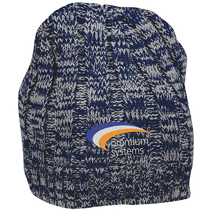 Custom Heathered Yarn Beanie