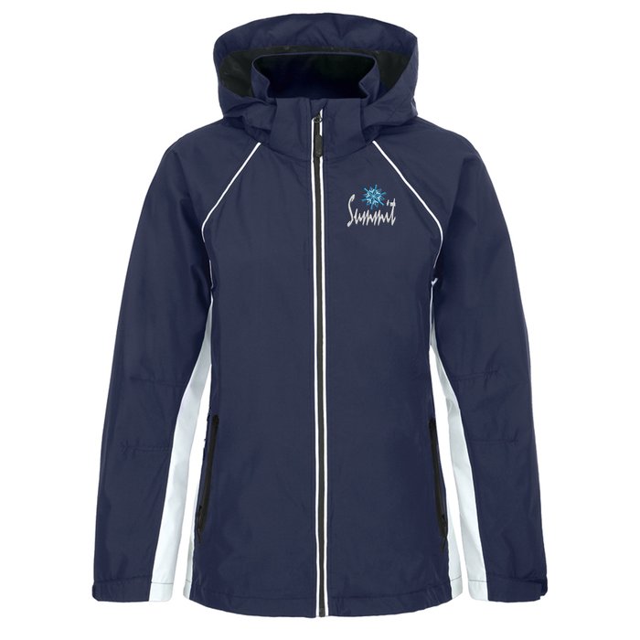 Custom Chambly Colourblock Lightweight Hooded Jacket - Ladies' - 24 hr