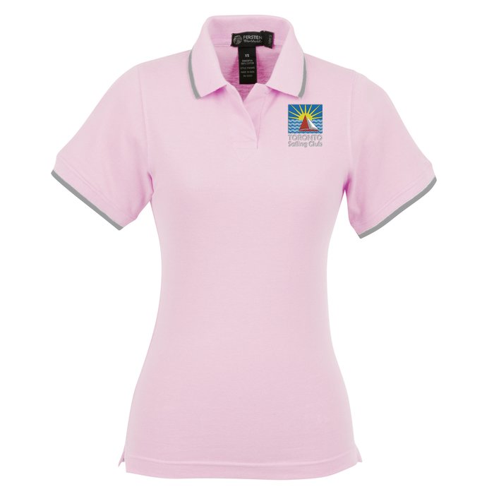 Custom Tipped Combed Cotton Pique Polo - Ladies' - 24 hr