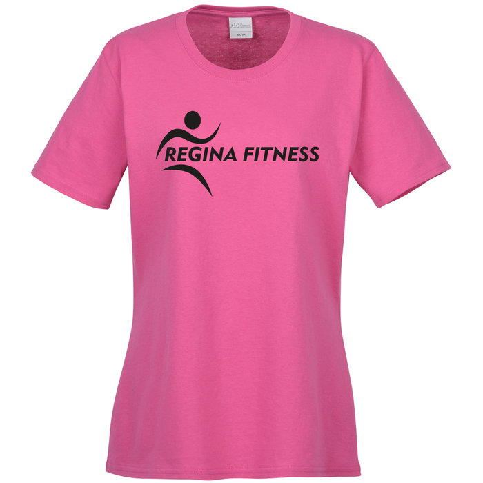 Custom Everyday Cotton T-Shirt - Ladies' - Colours - Screen