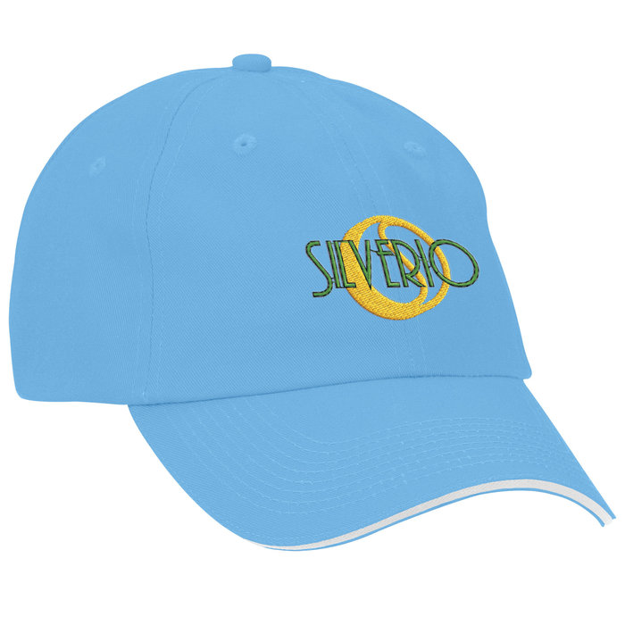 Custom Brushed Cotton Twill Sandwich Cap - Solid - 24 hr