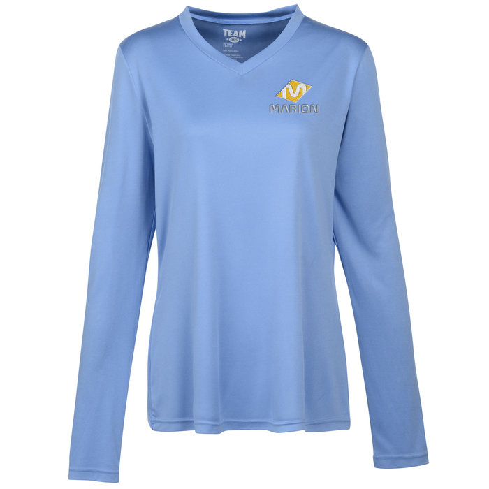 Custom Zone Performance Long Sleeve Tee - Ladies' - Embroidered