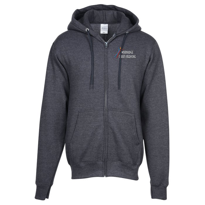 Custom Everyday Full-Zip Hooded Sweatshirt - Embroidered