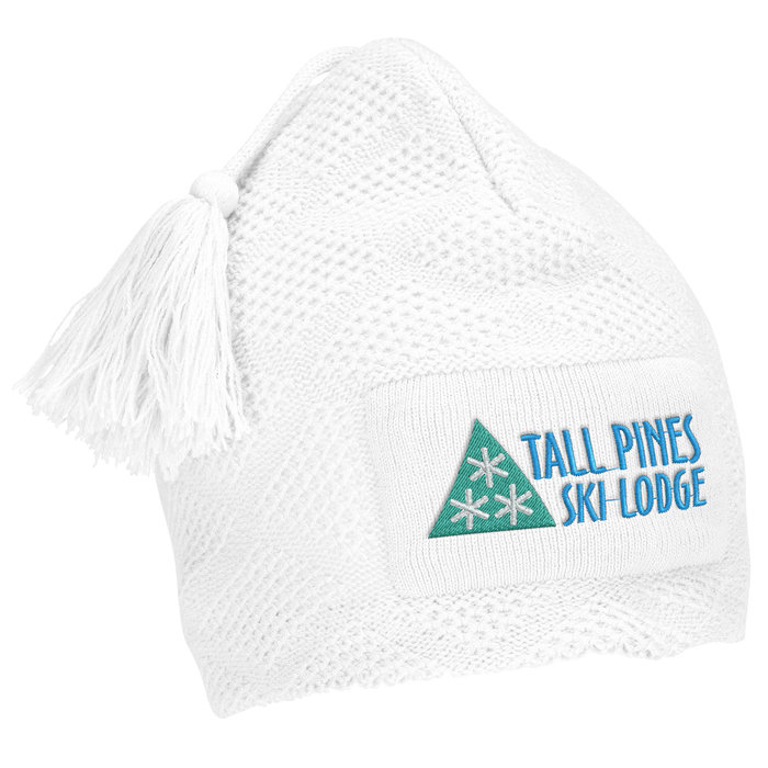 Custom Diamond Knit Pom-Pom Beanie - 24 hr