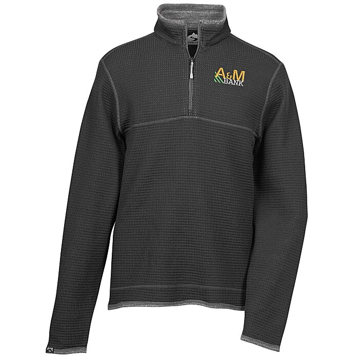 Custom Storm Creek Jarret Waffle Knit 1/4-Zip Fleece - Men's