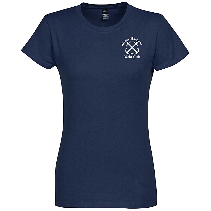 Custom M&O Fine Jersey T-Shirt - Ladies' - Colours - Screen