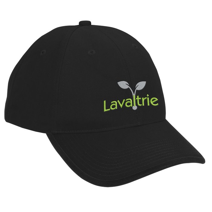Custom Brushed Cotton Twill Cap with Peak Trim - 24 hr