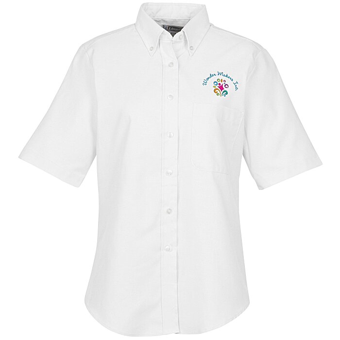 Custom Easy Care Short Sleeve Oxford Shirt - Ladies'
