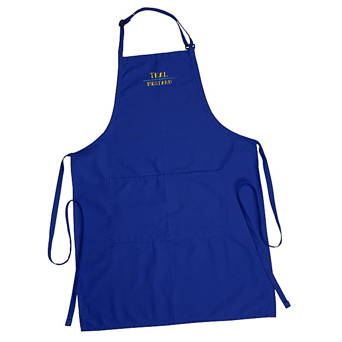 Custom Butcher Apron with Two Patch Pockets