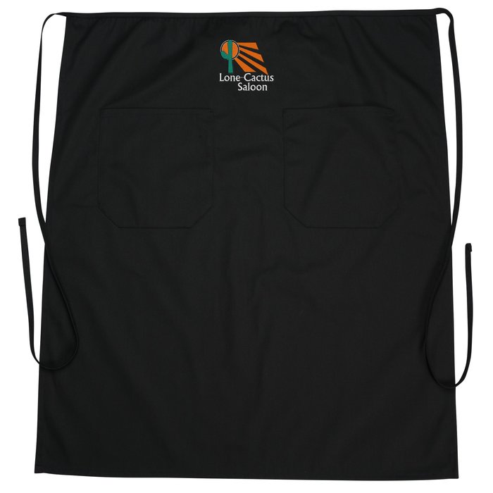 Custom Bistro Apron with Two Patch Pocket