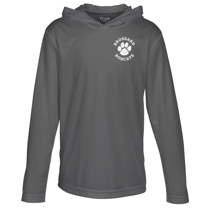 Custom Zone Performance Hooded Tee - Youth - Screen