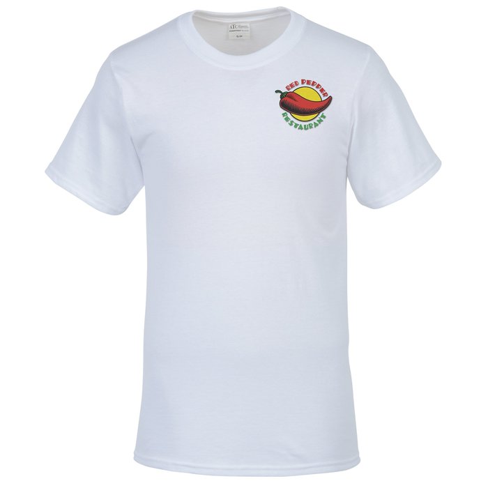 Custom Everyday Blend T-Shirt - White - Embroidered