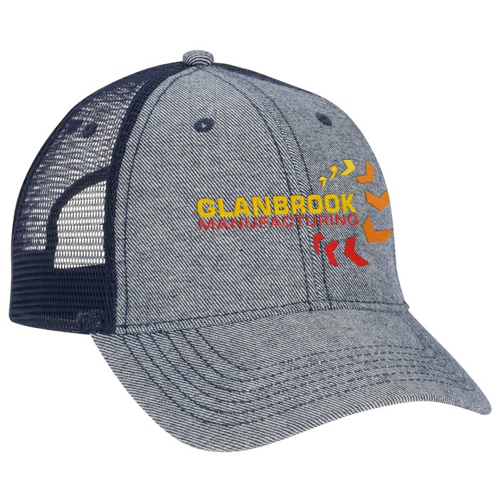 Custom Denim Trucker Mesh Back Cap