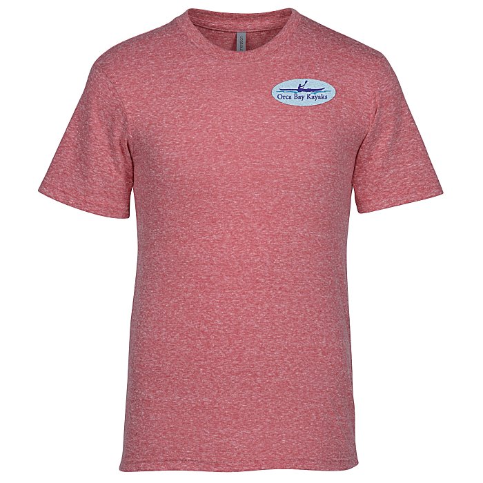 Custom Soft Tri-Blend Jersey T-Shirt - Embroidered