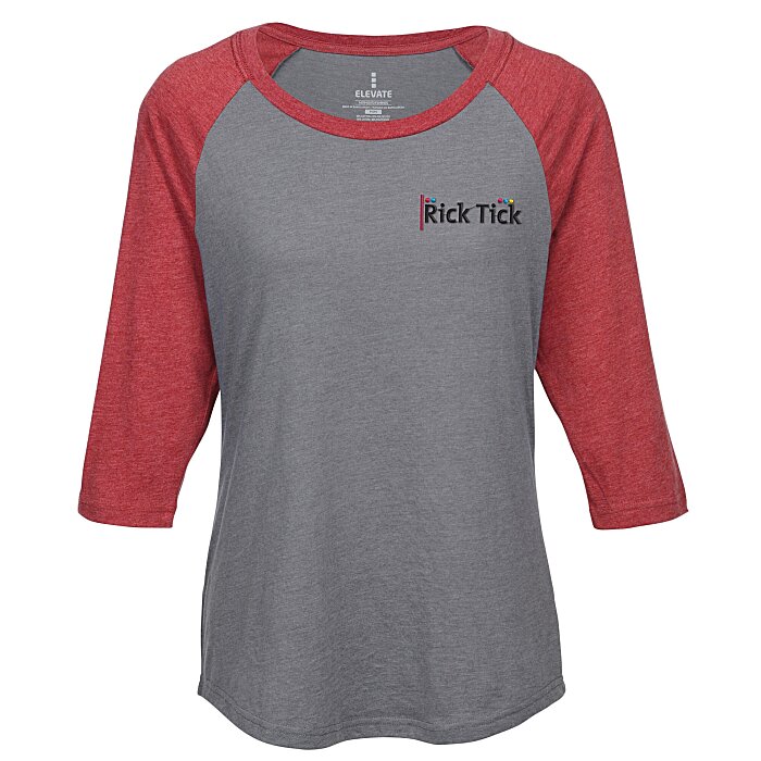 Custom Dakota 3/4 Sleeve Baseball Tee - Ladies'