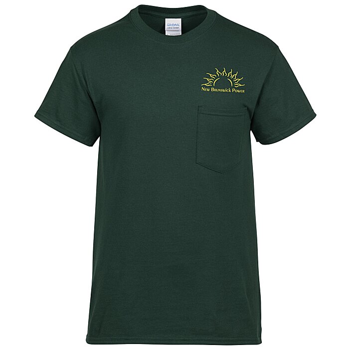 Custom Gildan Ultra Cotton Pocket T-Shirt - Men's - Screen