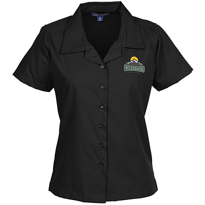 Custom Stain Resist Poplin Camp Shirt - Ladies'