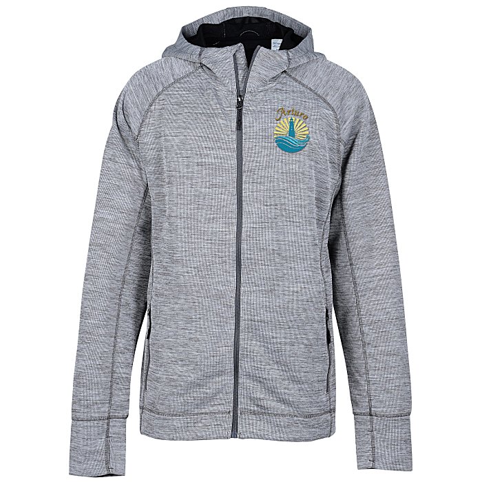 Custom Odell Heather Knit Hooded Jacket - Men's