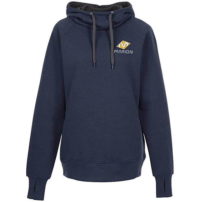 Custom ESActive Vintage Hooded Sweatshirt - Ladies' - Embroidered