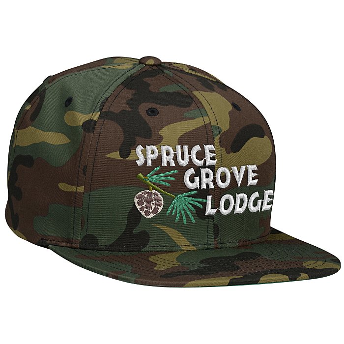 Custom Yupoong Premium Classic Flat Bill Cap