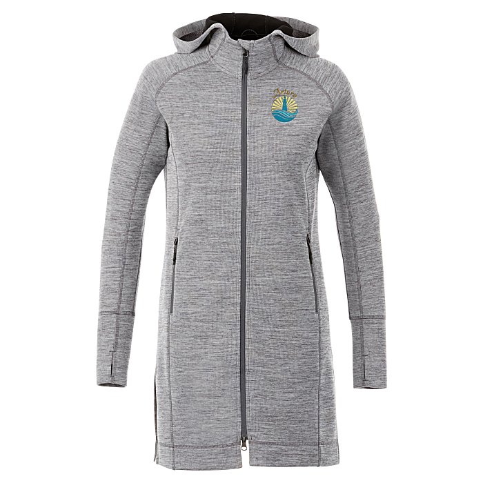 Custom Odell Heather Knit Hooded Jacket - Ladies' - 24 hr