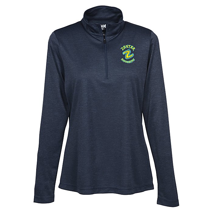 Custom Zone Performance 1/4-Zip Pullover - Ladies' - Heathers