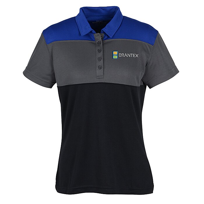 Custom Buffalo Colourblock Performance Polo - Ladies'