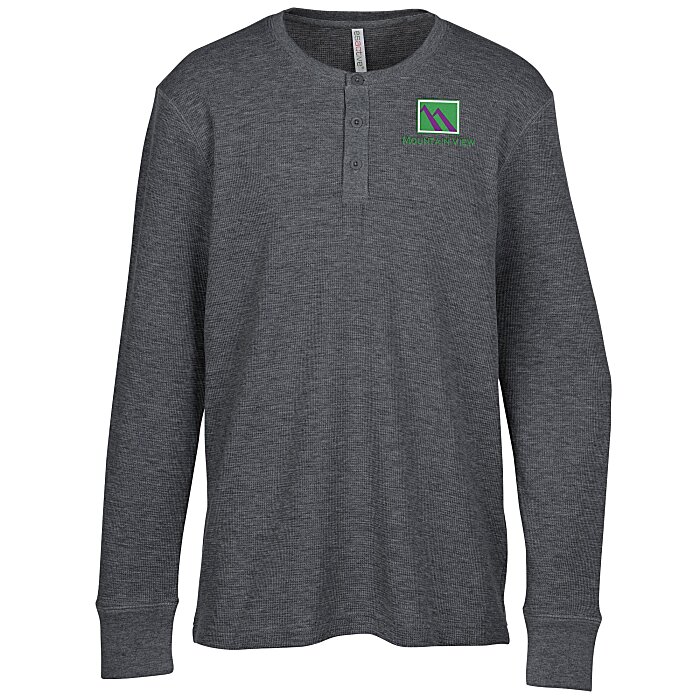 Custom ESActive Vintage Thermal Henley - Men's