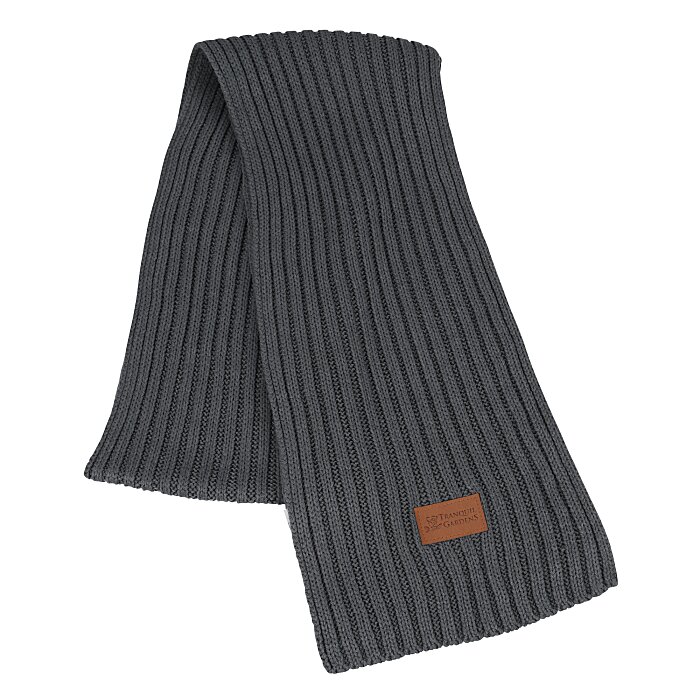 Custom Rib Knit Patch Scarf
