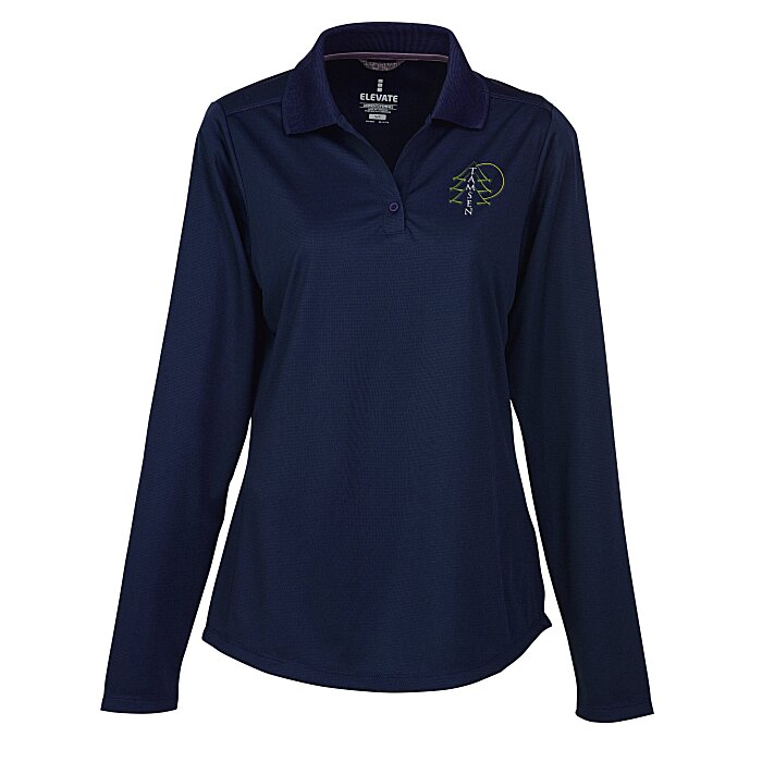 Custom Dade Textured Performance LS Polo - Ladies' - 24 hr