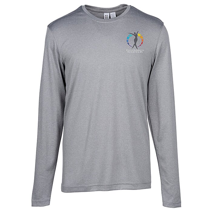 Custom Clique Charge Active LS Tee - Men's - Embroidered