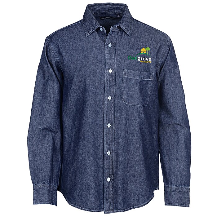 Custom Untucked Denim Shirt - Men's