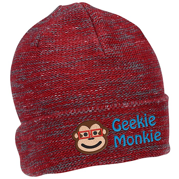 Custom Multi-Melange Knit Toque with Cuff