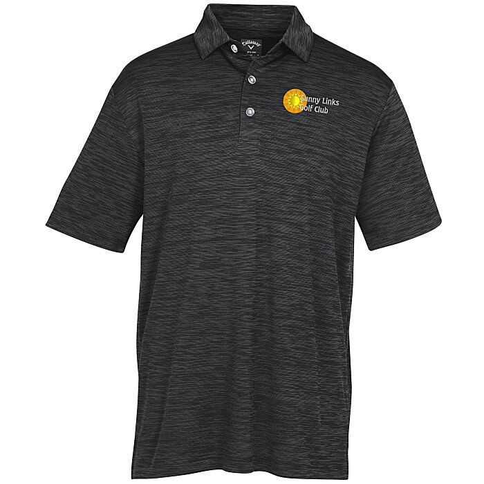 Custom Callaway Broken Stripe Texture Polo - Men's