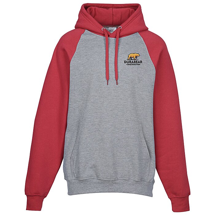 Custom Everyday Fleece Two-Tone Hooded Sweatshirt - Embroidered